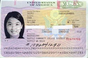F1 visa for an international student to study abroad in the USA.